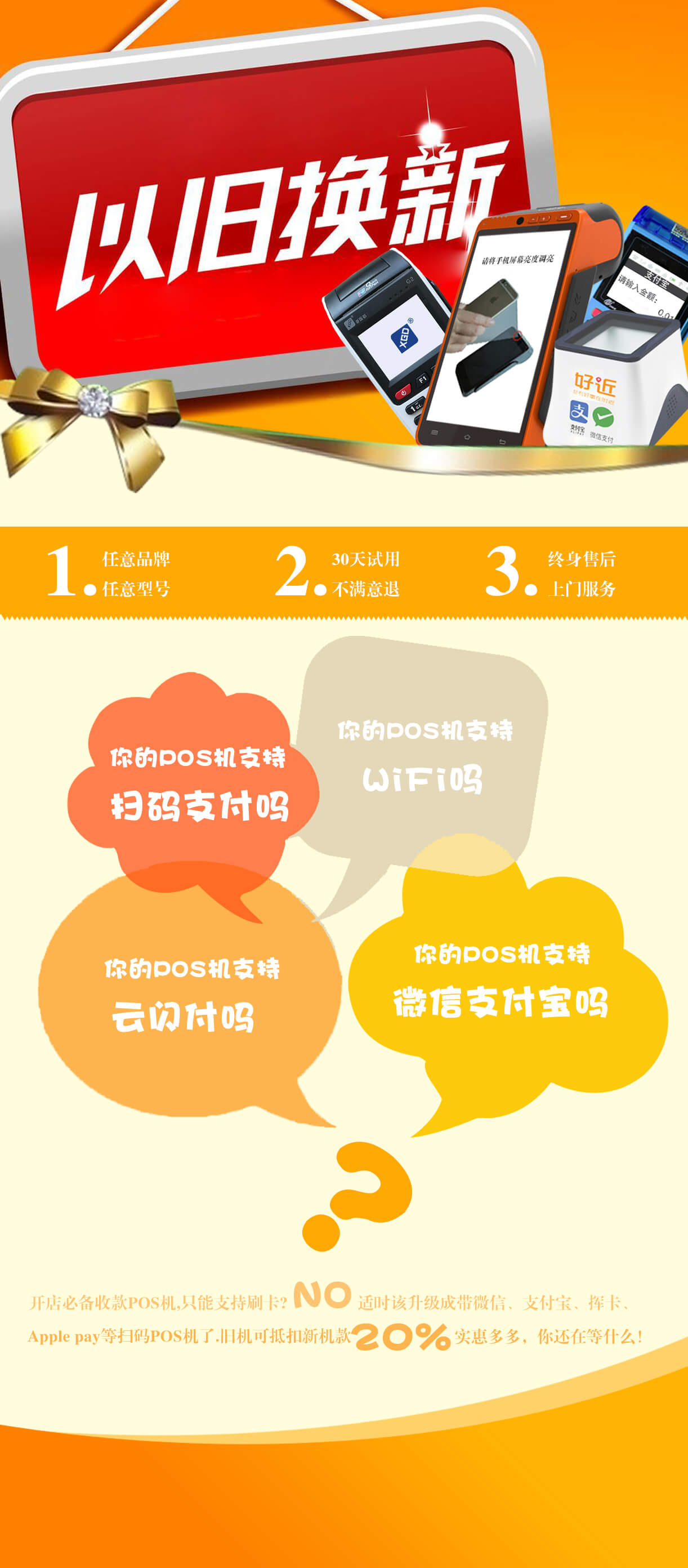 POS机以旧换新